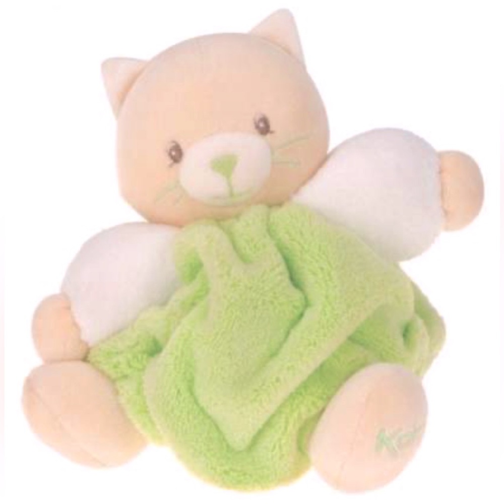 Kaloo mint green cat 2011 plush stuffed toy